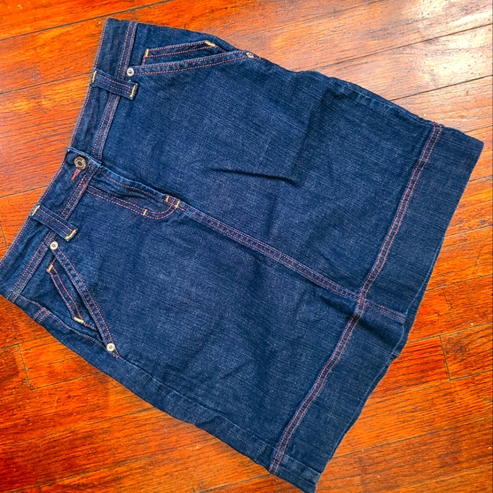 Boden Blue Jean Skirt